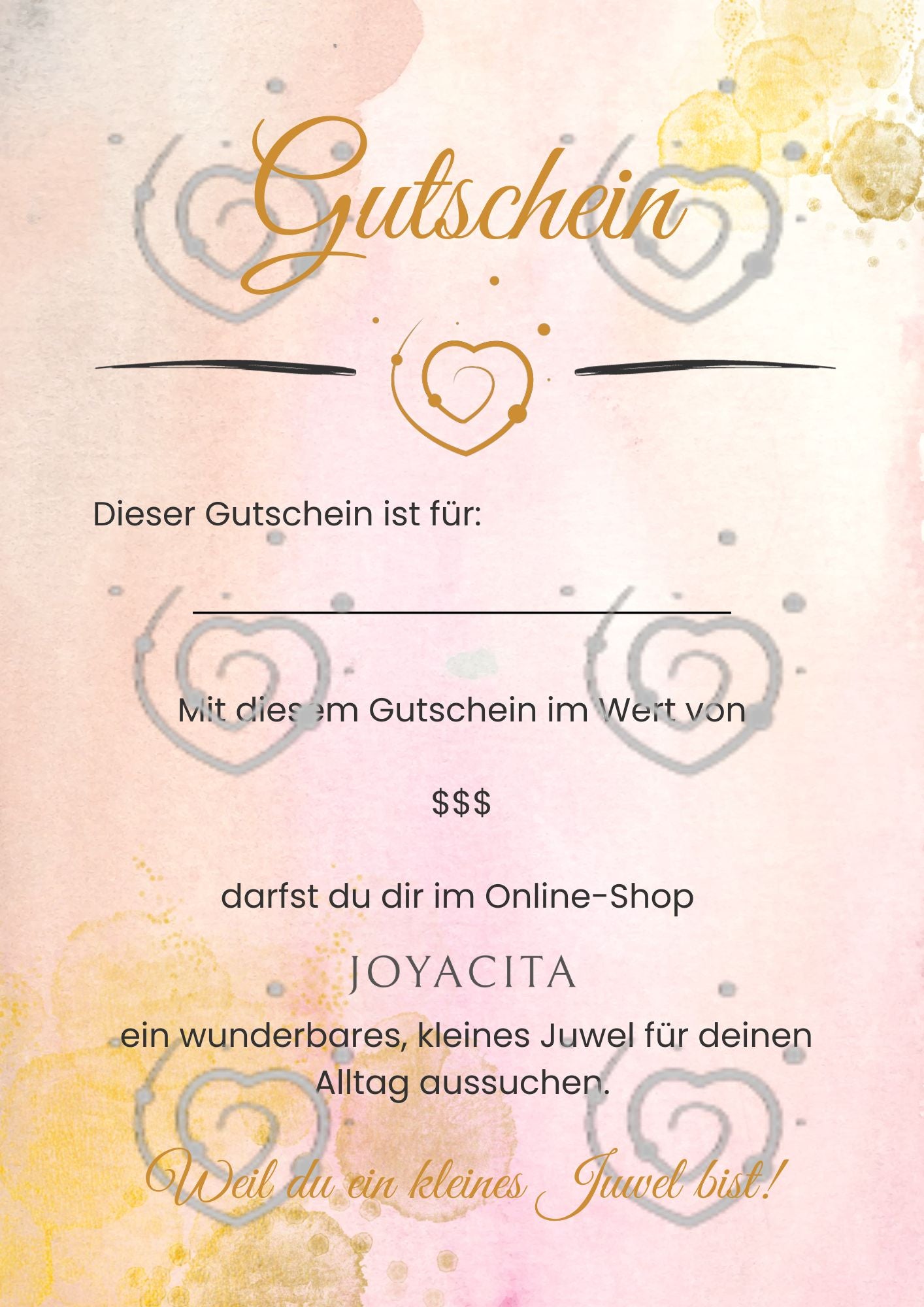 Gutschein Joyacita-Shop