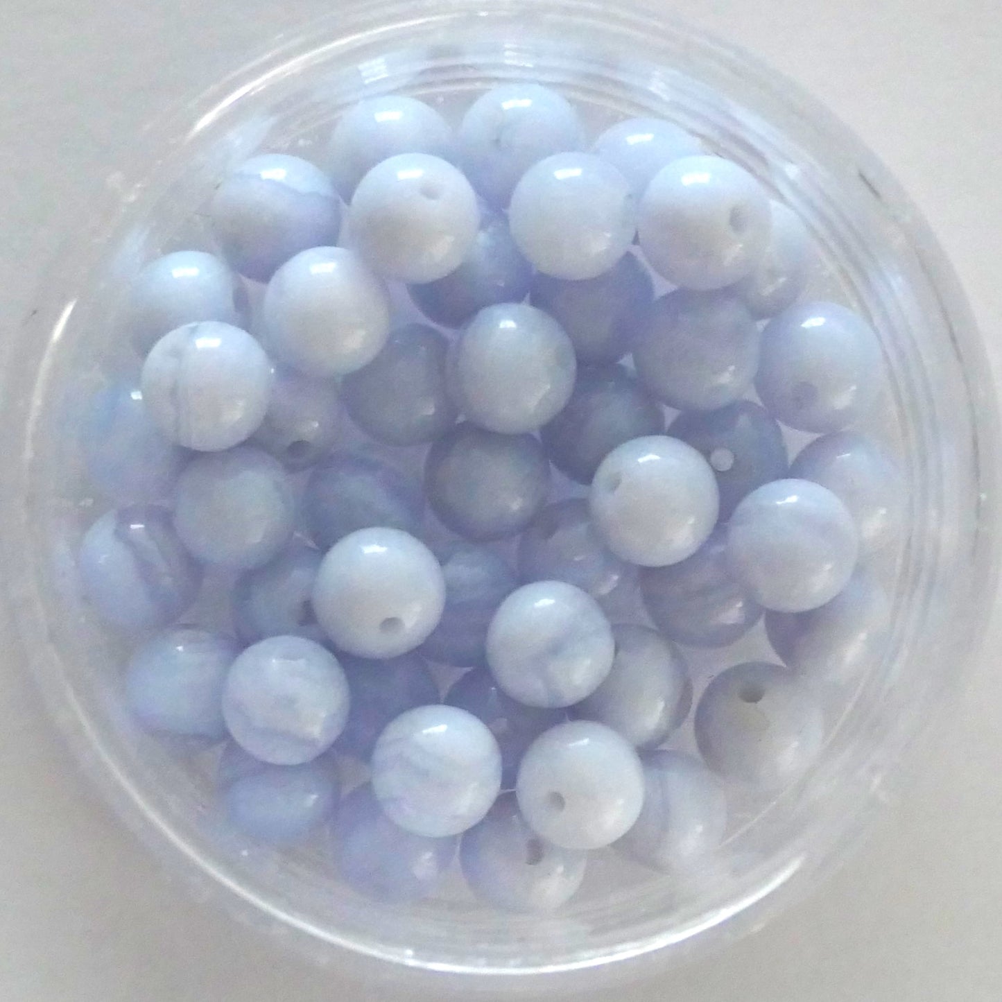 Chalcedon blau gebändert Ø 6mm